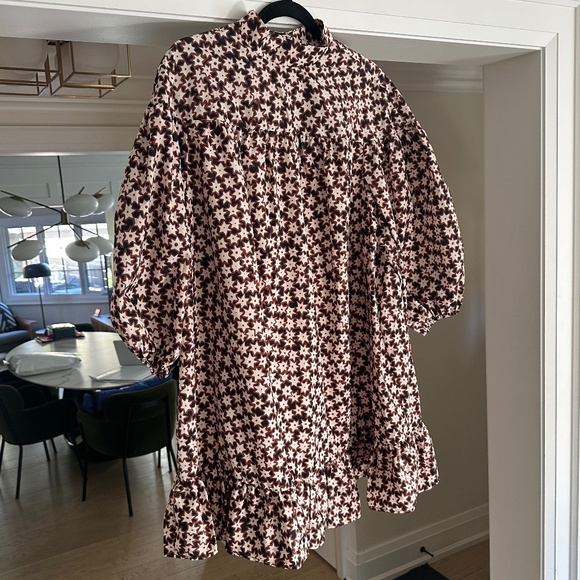 BY ANTHROPOLOGIE 3/4-Sleeve Mock-Neck Swing Mini Dress - Size XL - Picture 5 of 16